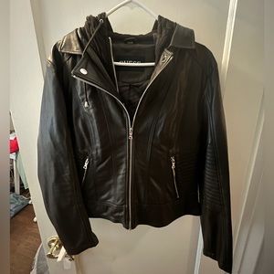 Leather Thick Jacket (Guess)